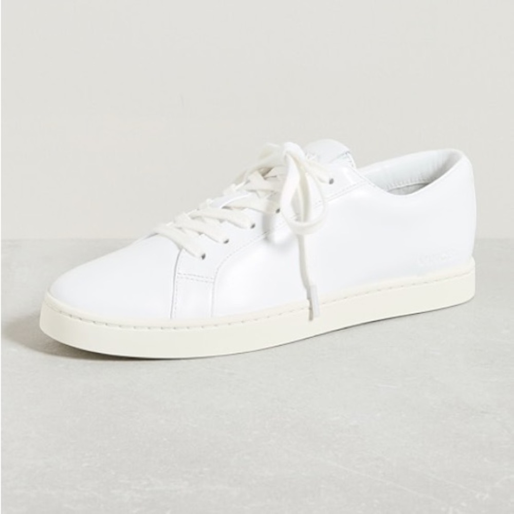 Vince White Keoni Low Top Sneakers Size 8.5